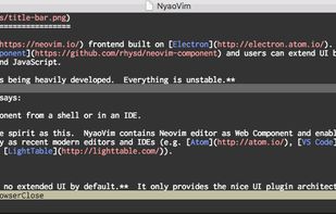 NyaoVim screenshot 1