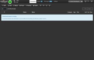 NZBGet screenshot 1