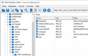 O&O RegEditor screenshot 2
