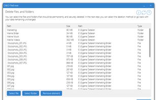 O&amp;O FileErase screenshot 1