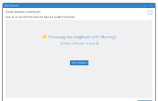 O&O FileErase screenshot 3