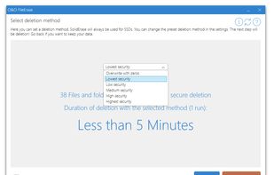 O&O FileErase screenshot 1