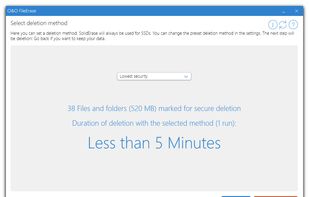 O&O FileErase screenshot 2