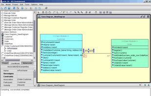 Powerful model browser, property sheet and diagram editor allow you to navigate the current UML model, view / modify the properties of a specified element, create new elements and Class and Use-Case diagrams.