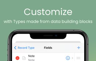 Customize: with Types made from data building blocks