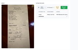 OCReceipts screenshot 1