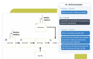 OCTO AI Assistant: From prompt to process. Describe a workflow in plain language. Get an end-to-end process model you can refine in minutes.