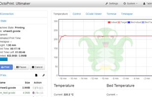 OctoPrint screenshot 1