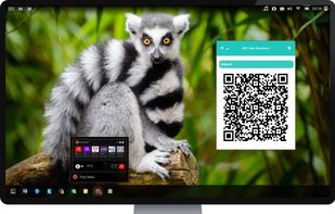 Minimized Apps are shown on a dock at the bottom