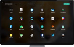 App Launcher , Blurriness pop the icons out more.