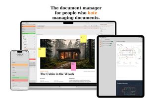 Oda on Mac, iPhone, and iPad. Your archive, with you wherever you are.
