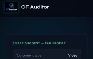 Smart Suggest: fan profile with unseen content recommendations