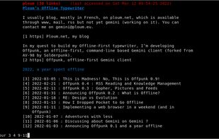 Offpunk screenshot 1