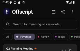Offscript screenshot 1