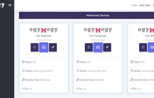 OgyMogy main dashboard