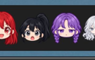 Character artwork sitting in the menu bar