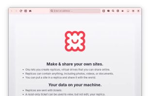 Oku Web Browser screenshot 1