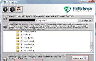 OLM File Exporter screenshot 1