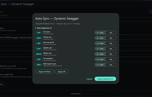 Auto Sync with OpenAPI Specs. Keeps your Collection up to date