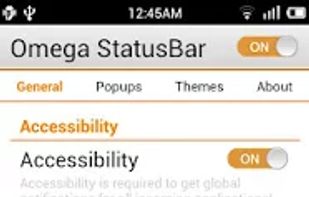 Omega StatusBar screenshot 1
