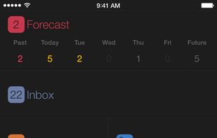 iOS dark theme