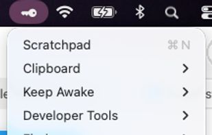 Menubar items
