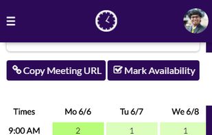 See who specifically is available, not just totals.