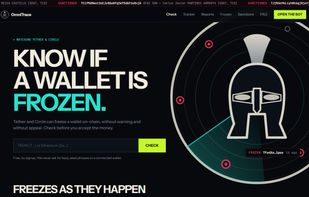 Check any TRON or Ethereum wallet for a Tether or Circle freeze, free and without an account