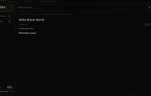 OMOIKA case overviews support markdown descriptions