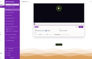 Add a question at any timestamp in a video