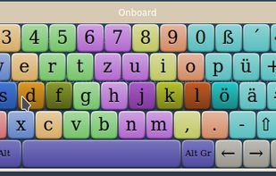 Onboard on-screen keyboard screenshot 1