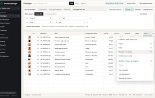 Product catalog synced locally, instant filters