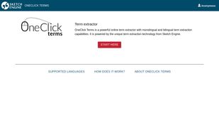 OneClick Terms homepage