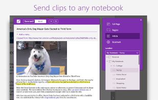 OneNote Web Clipper screenshot 1