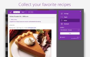 OneNote Web Clipper screenshot 1
