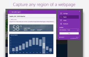 OneNote Web Clipper screenshot 2