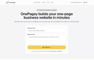 Landing page