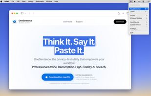 Reading a selection. (Speech to text)