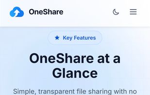 Key features of OneShare