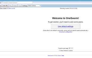 OneSwarm screenshot 1