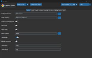 OneTrainer screenshot 1