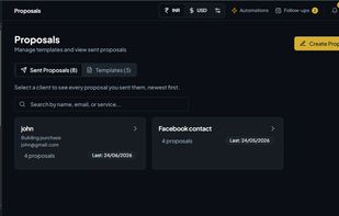 Proposal builder and clients