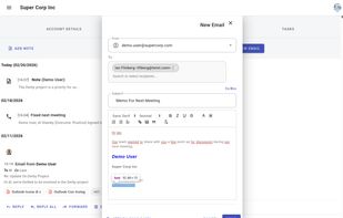 Email Composer on Desktop