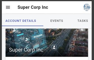Account Details on Mobile