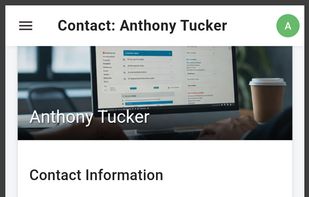 Contact Details on Mobile