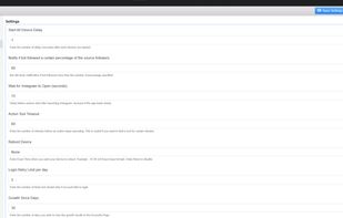 Onimator Global Settings
