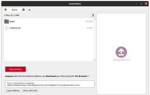 OnionShare screenshot 3