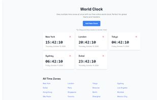 OnlineAlarmClock.com screenshot 1