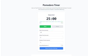OnlineAlarmClock.com screenshot 1