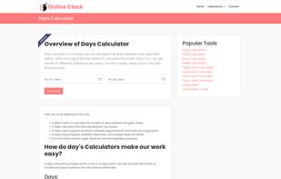 Online Clock screenshot 1